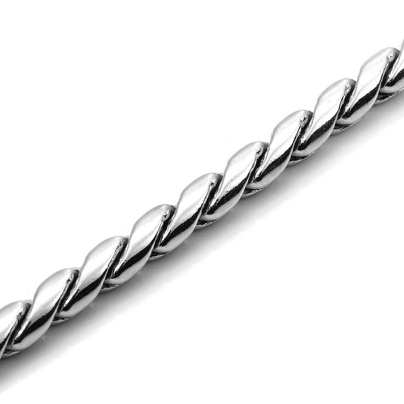 Mogoko Stainless Steel Dog Choke Chain Collar, Puppy Metal Snake Chain Slip Collar Pet Titan Training Walking Choker (Silver;24.0"*5.0mm) - Image 5